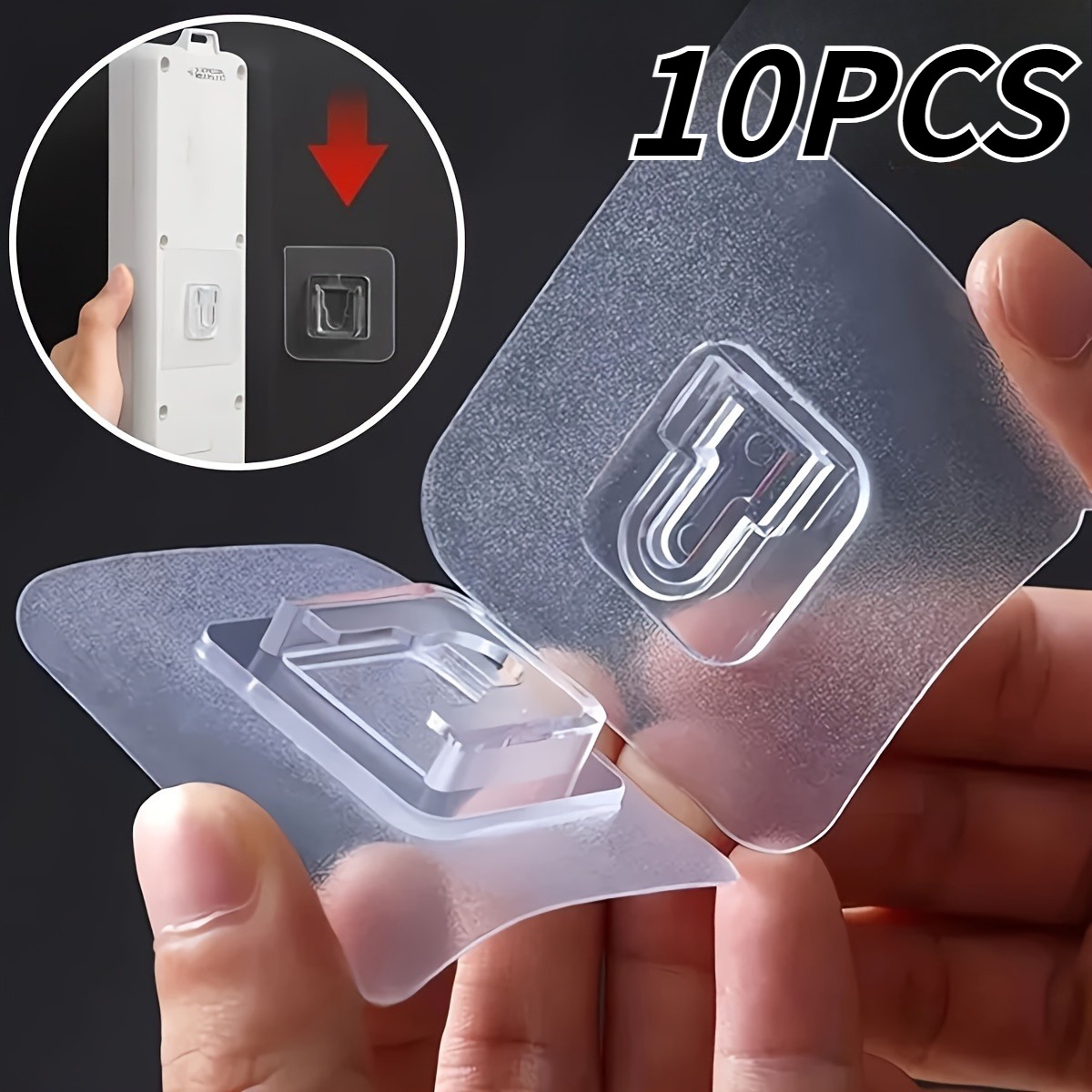 Kitchen Gadgets Useful - 10-Pack Multi-Purpose Casual Plastic Hooks, Easy-to-Install