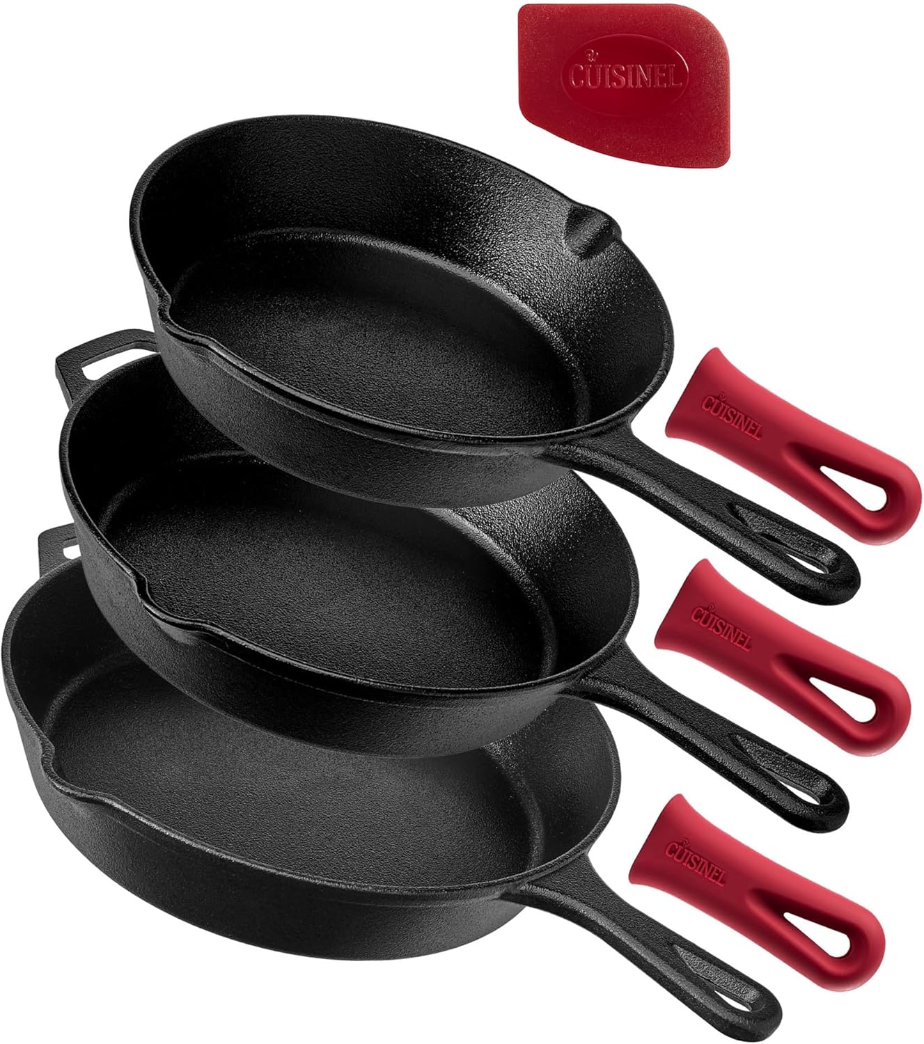 Cast Iron Skillet - Cast Iron Skillet Set - 8