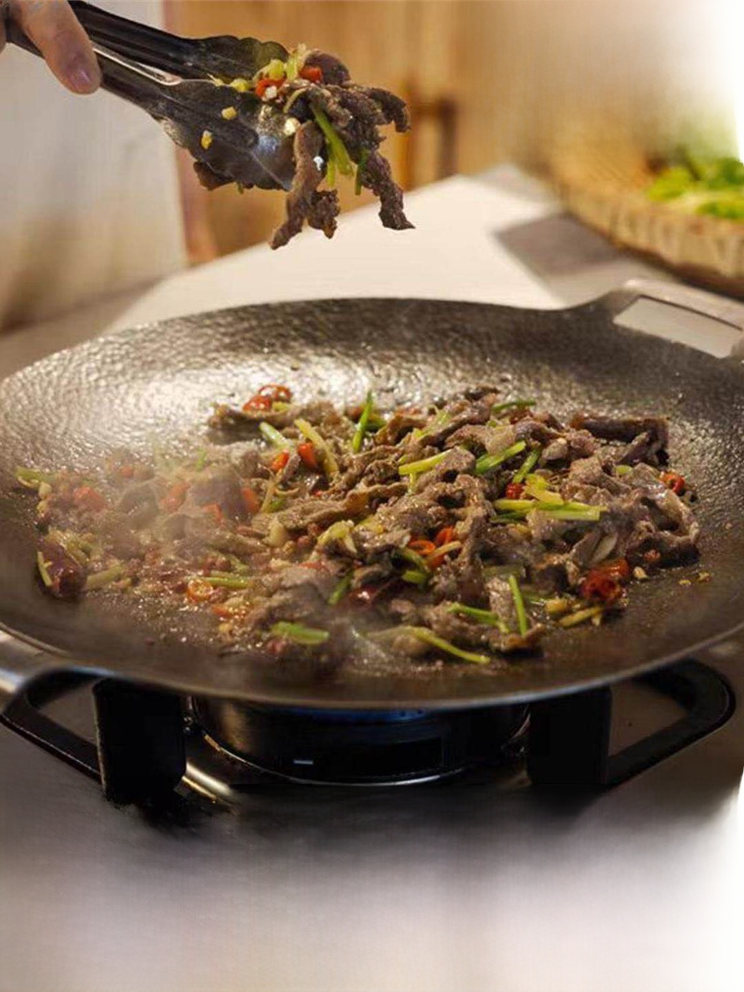 Cast Iron Skillet - Outdoor Cast Iron Charcoal Grill Pan