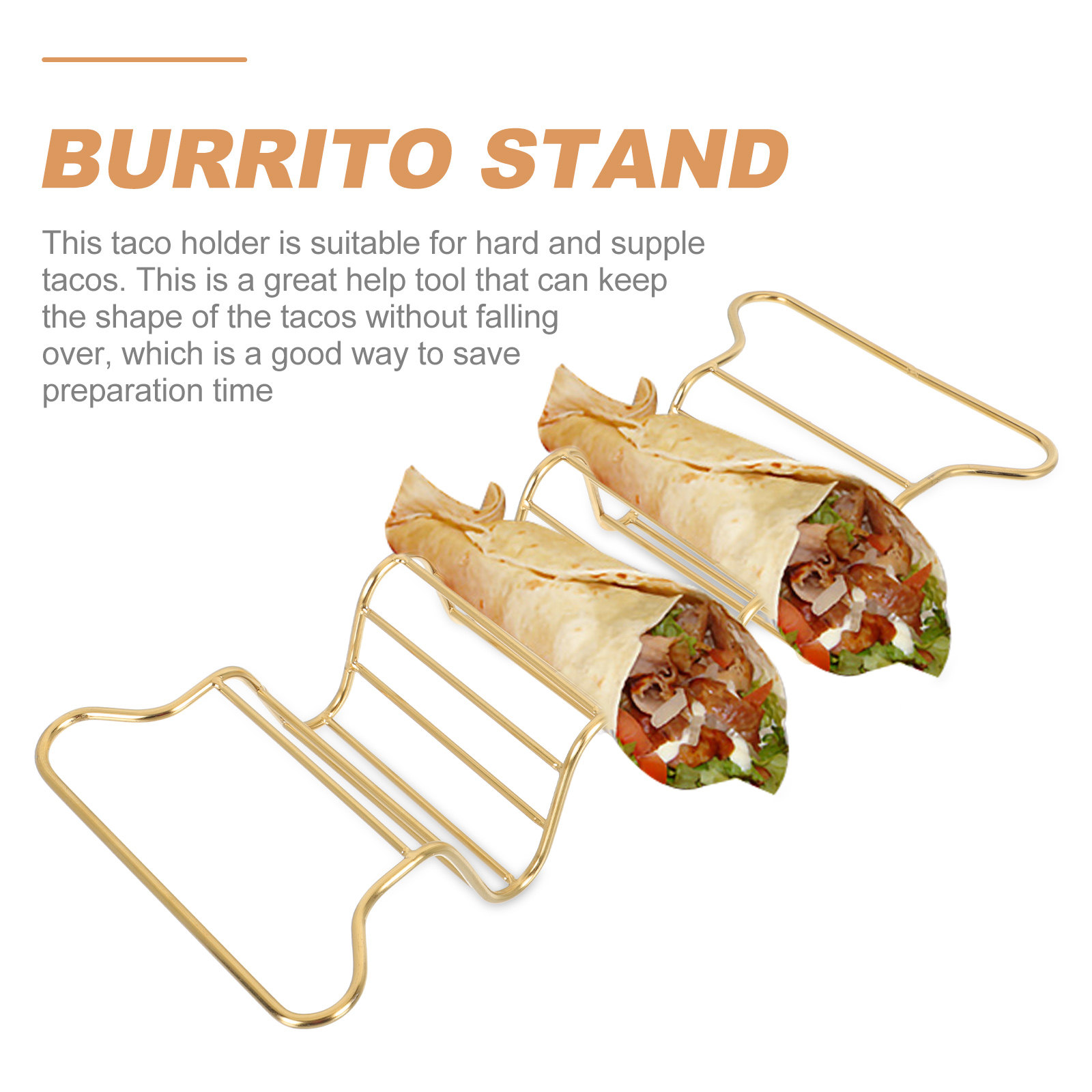Kitchen Gadgets Baking - 1Pcs Stainless Steel Taco Holder Thick