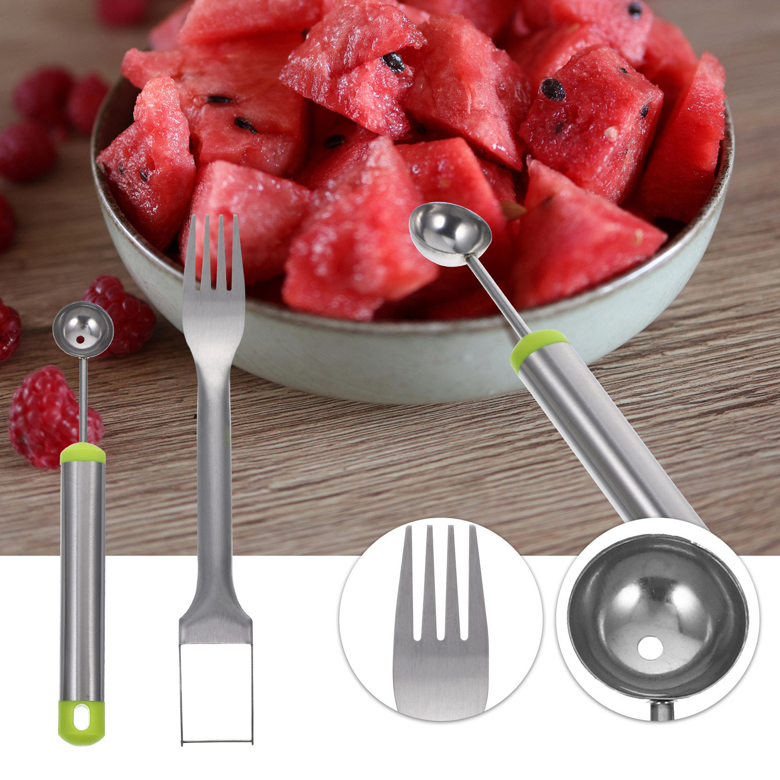 Kitchen Gadgets In - 1 Set Of Metal Watermelon Slicer