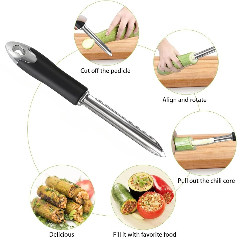 1PC Portable Stainless Steel F – обзор и цена Apple Corer Slicer