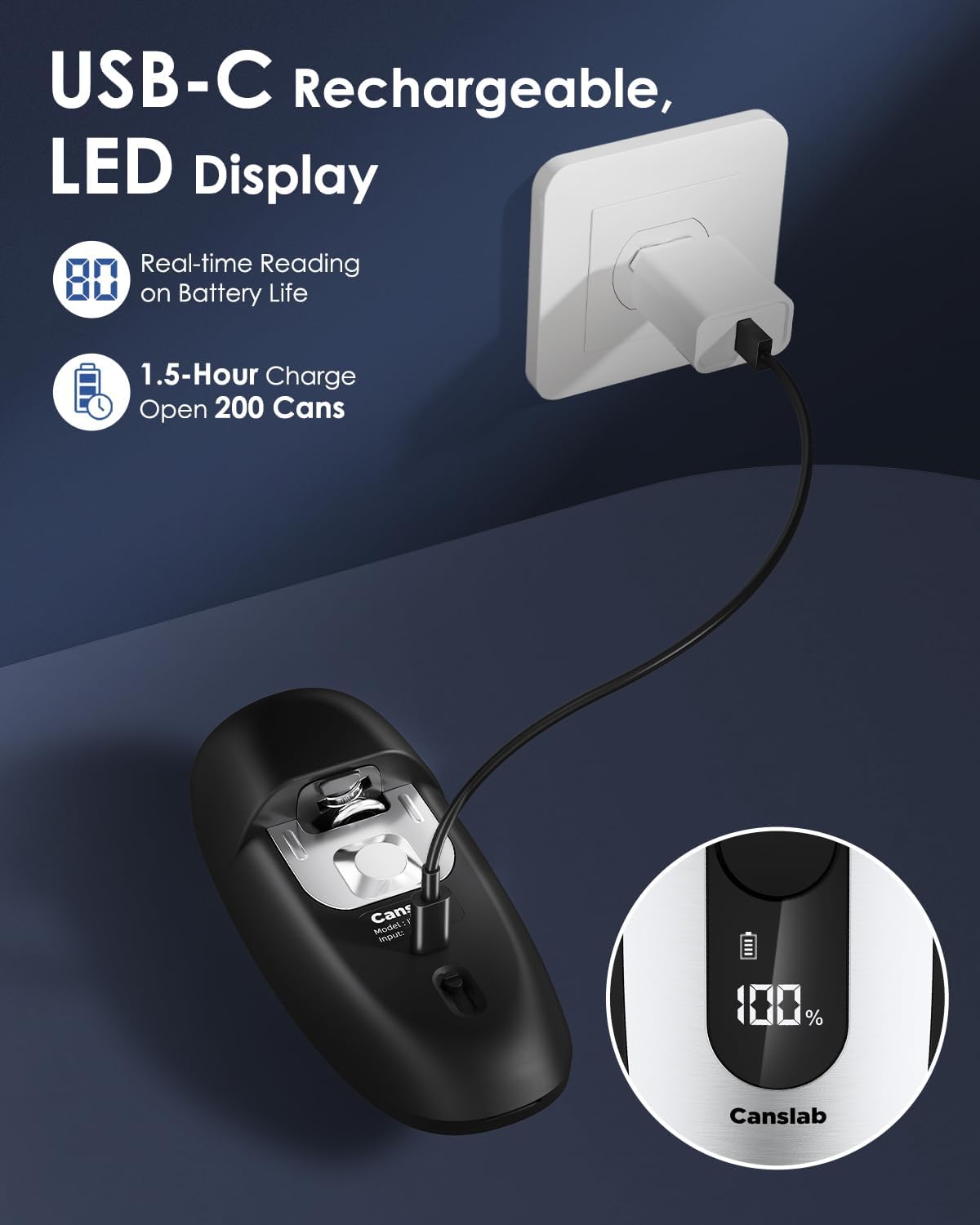 Rechargeable Electric Can Open – обзор и цена Electric Can Opener