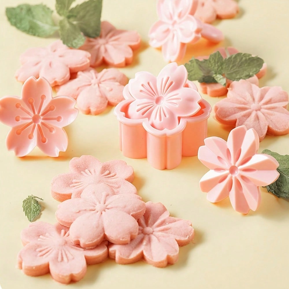 5pcs/set Cherry Blossom Cookie – обзор и цена Kitchen Hand Gadgets
