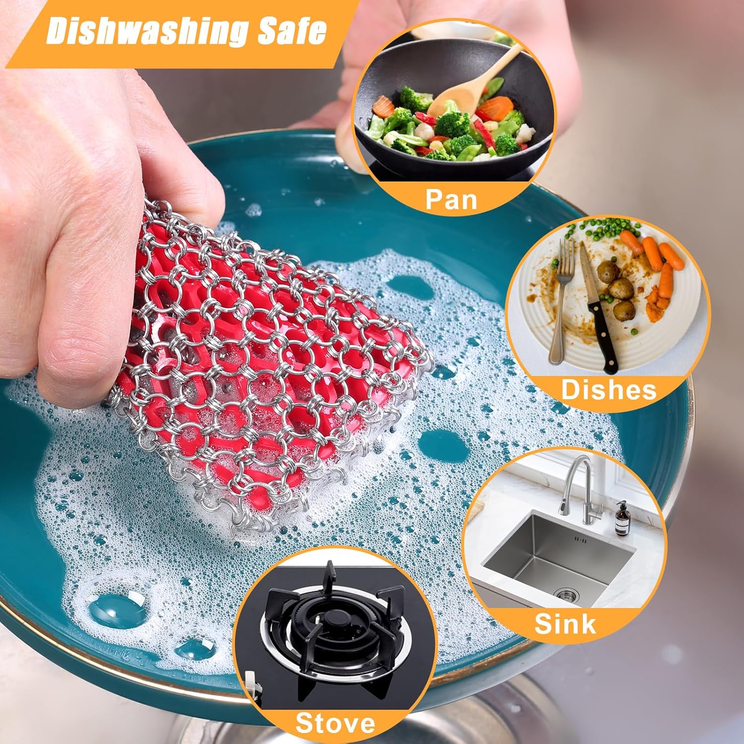 Cast Iron Chainmail Scrubber,  – обзор и цена Cast Iron Skillet