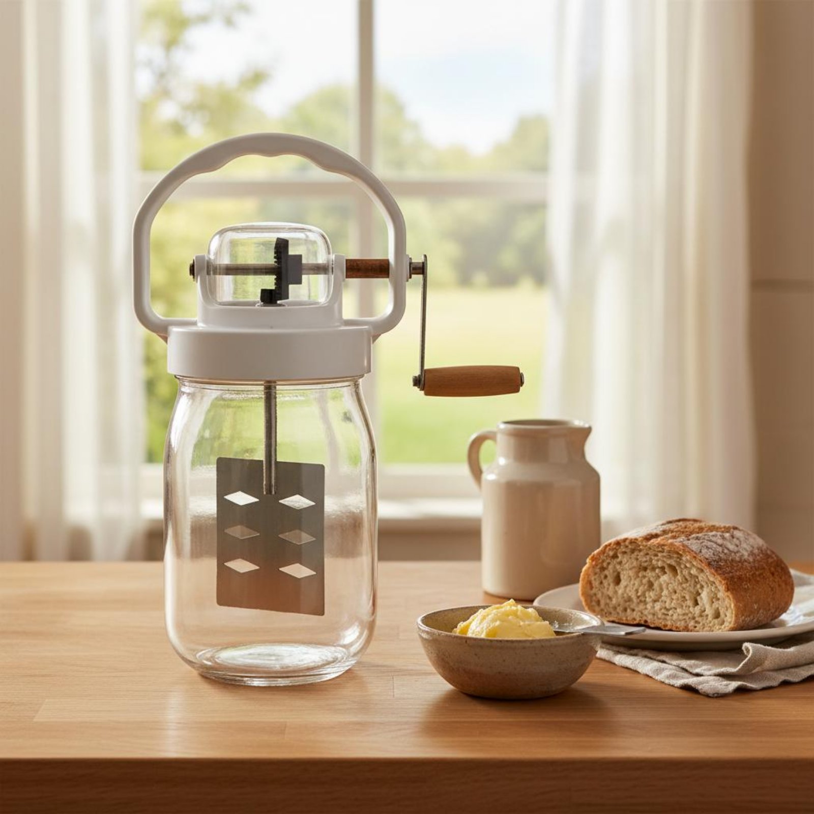 Manual Butter Churner Easy to  – обзор и цена Kitchen Hand Gadgets