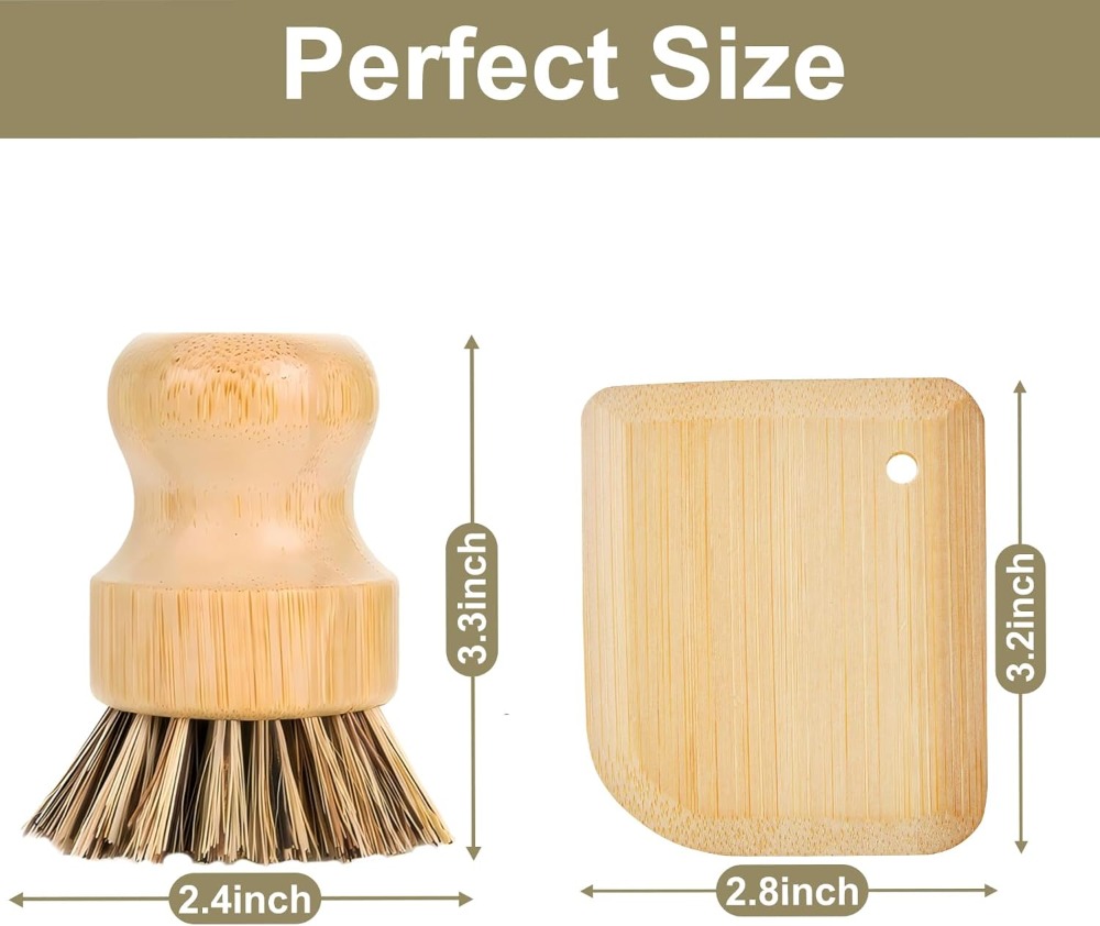 Bamboo Cast Iron Brush & Pot S – обзор и цена Cast Iron Skillet