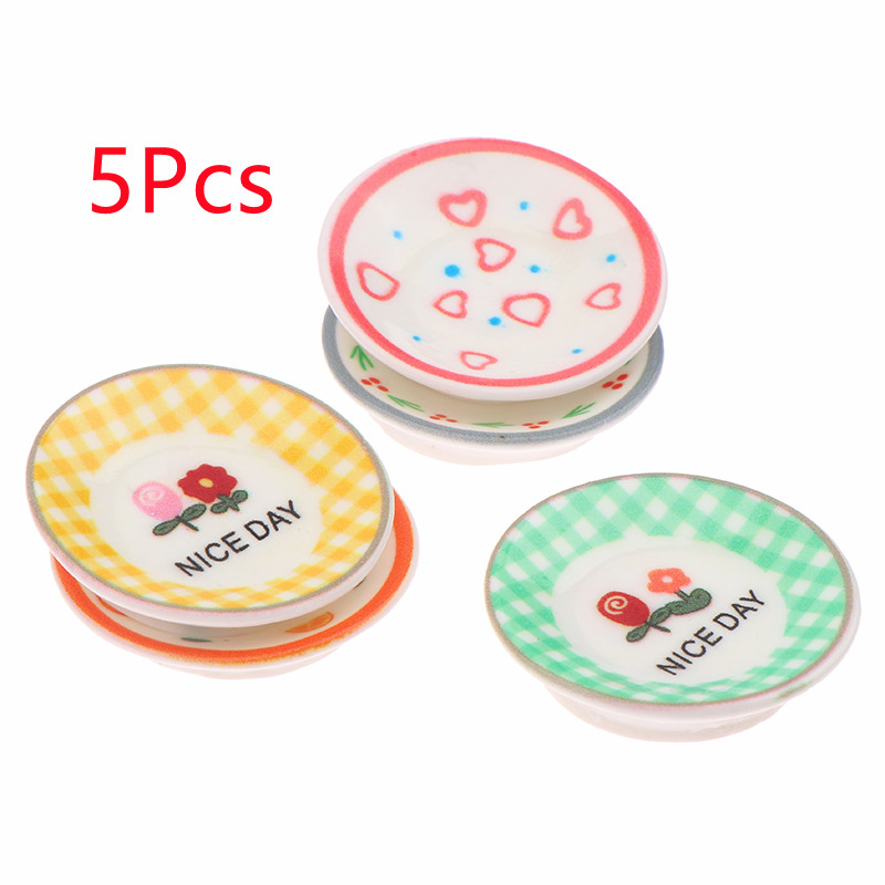 5Pcs 1/12 Dollhouse Mini Plate – обзор и цена Kitchen Gadgets Wholesale