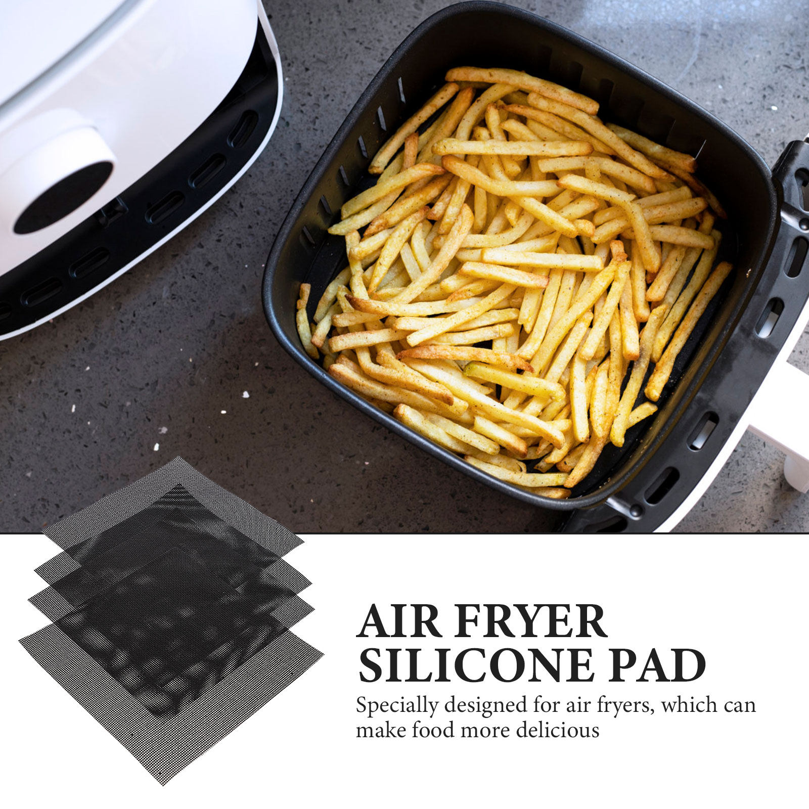 4Pcs Air Fryer Pads Non Stick  – обзор и цена Kitchen Gadgets Baking