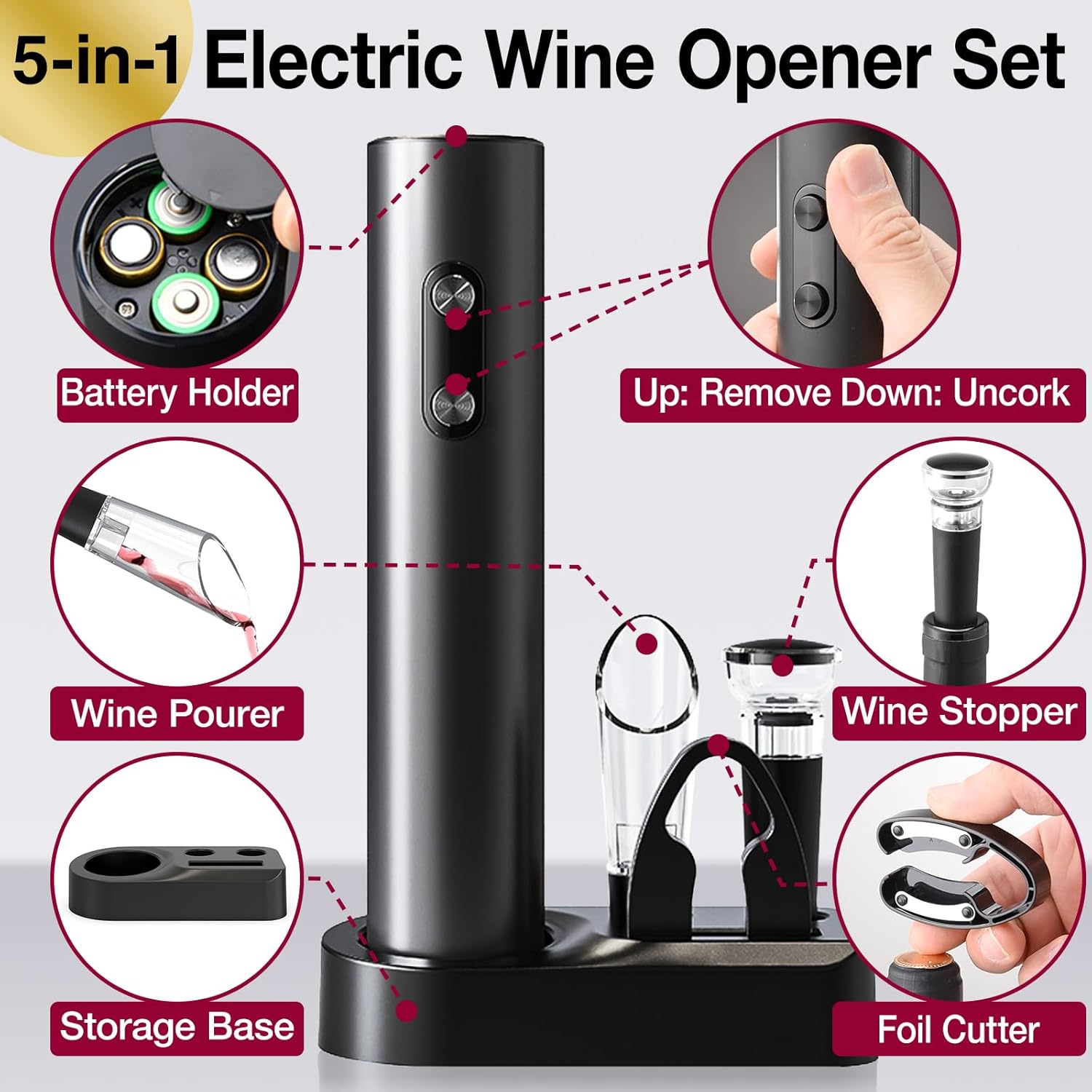 Automatic Wine Opener Set Reus – обзор и цена Electric Can Opener