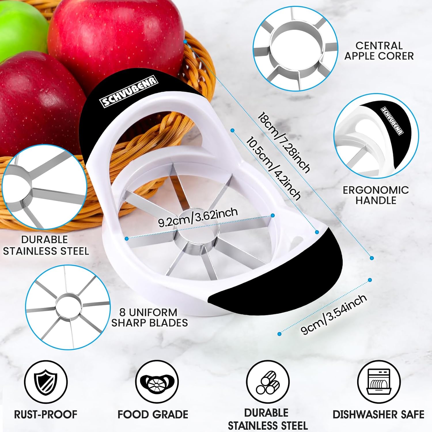 3.5 Inch Apple Slicer - Stainl – обзор и цена Apple Corer Slicer