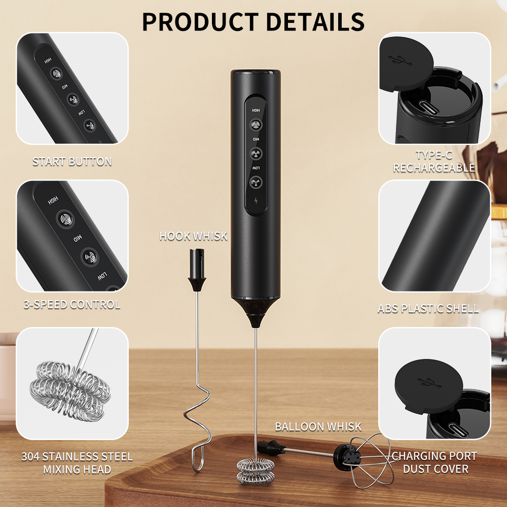 3 in 1 Electric Handheld Milk  – обзор и цена Kitchen Gadgets Electronic