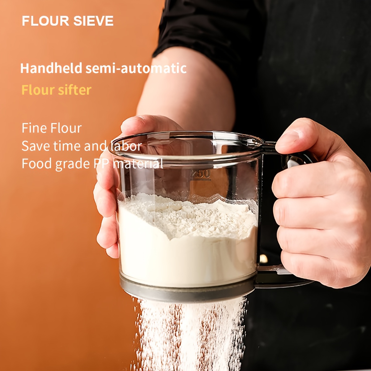 Flour sifter handheld semi-aut – обзор и цена Kitchen Handy Gadgets