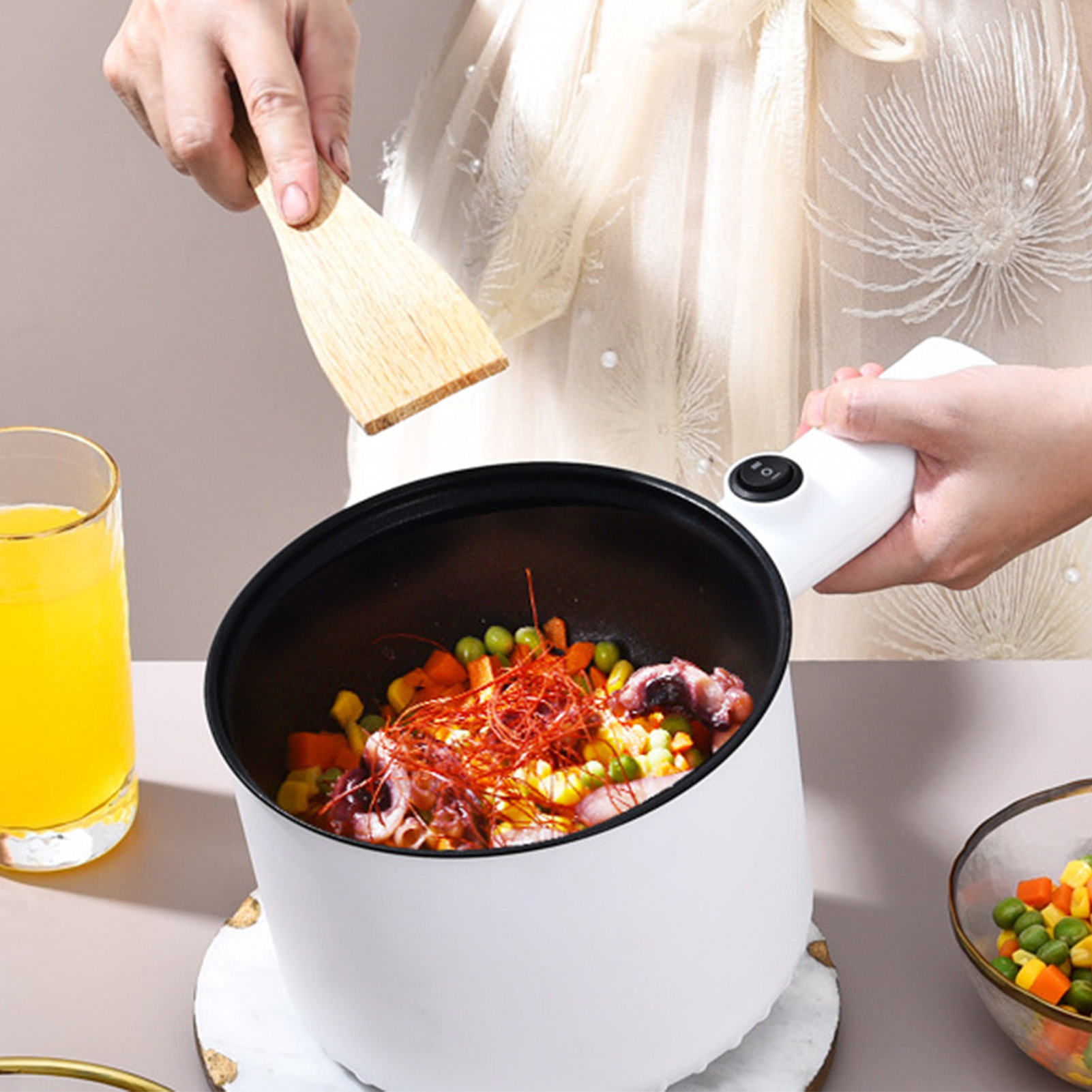 1.5L Electric Cooking Pot Non  – обзор и цена Kitchen Gadgets Electronic