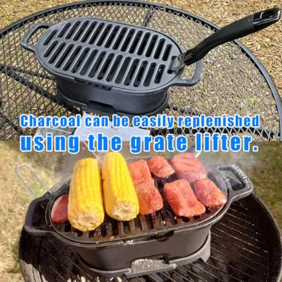 Outdoor portable mini hibachi  – обзор и цена Cast Iron Skillet