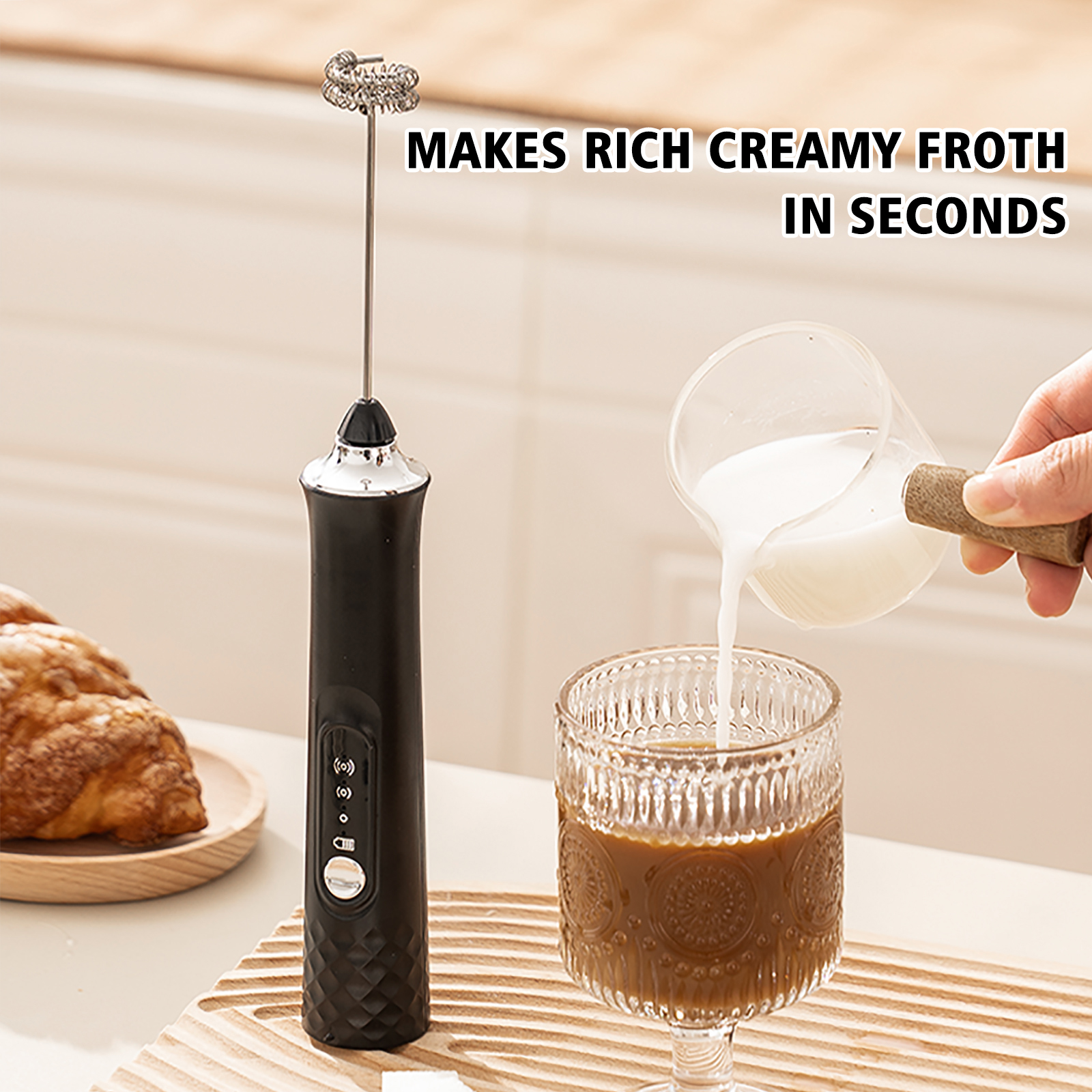 Powerful Electric Milk Frother – обзор и цена Kitchen Gadgets Electronic