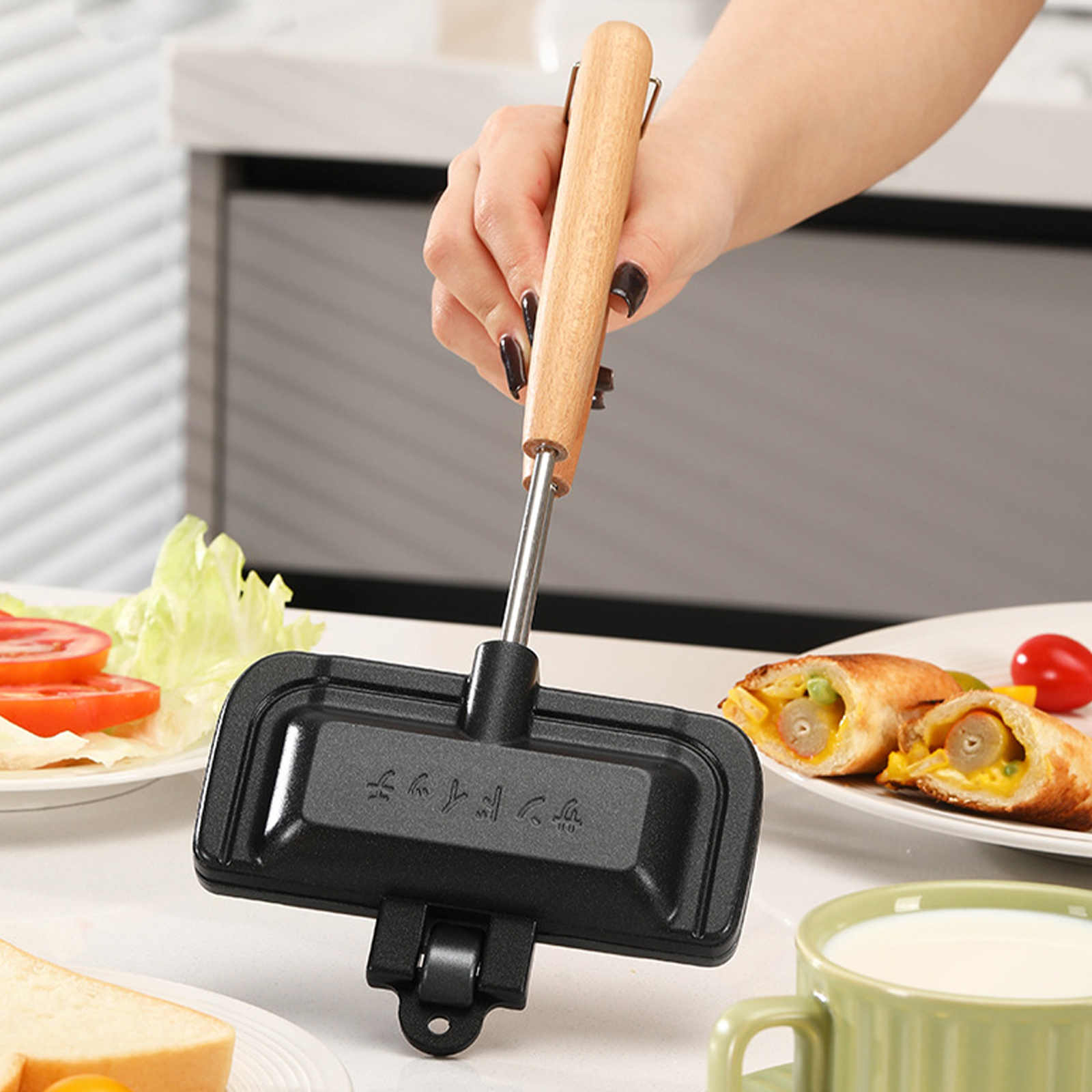 Cast Iron Sandwich Maker with  – обзор и цена Breakfast Sandwich Maker