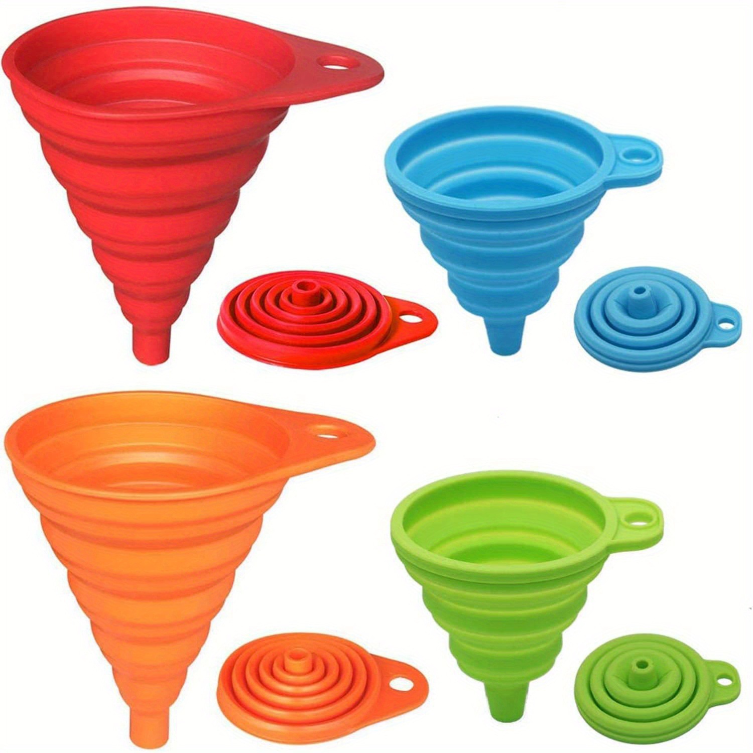 1/2/4PCS Silicone Collapsible  – обзор и цена Kitchen Handy Gadgets