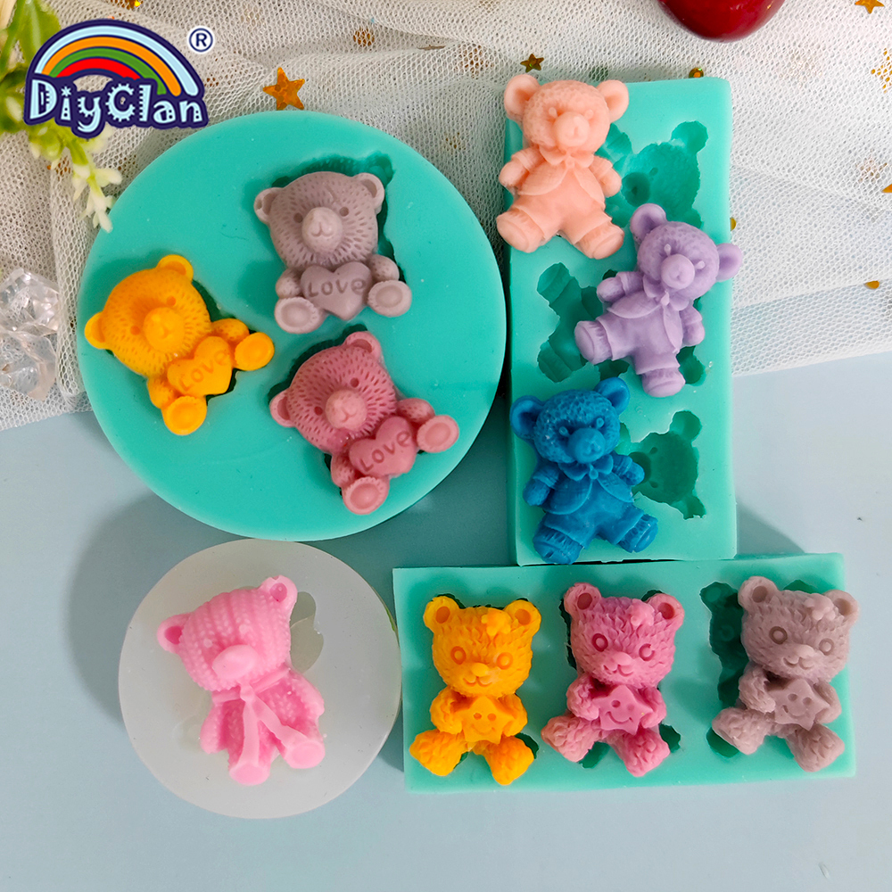 Cute Mini Bear Silicone Mold F – обзор и цена Kitchen Gadgets Baking