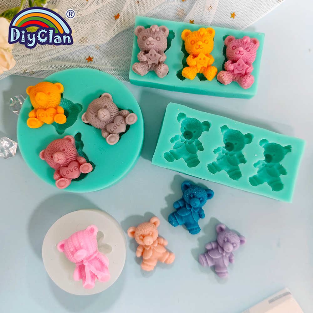 Cute Mini Bear Silicone Mold F – обзор и цена Kitchen Gadgets Baking