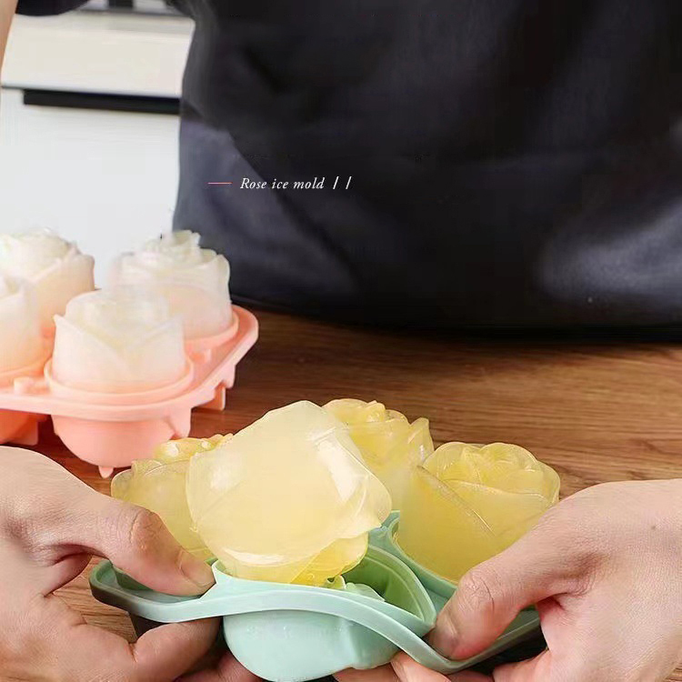 3D Rose Ice Molds 4 Holes Ice  – обзор и цена Kitchen Handy Gadgets
