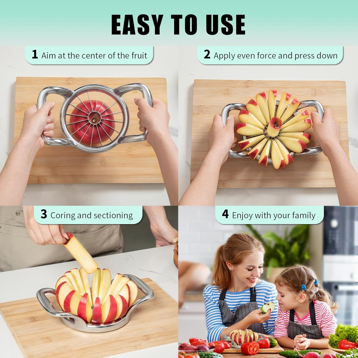 Extra Large Apple Slicer, 16-S – обзор и цена Apple Corer Slicer