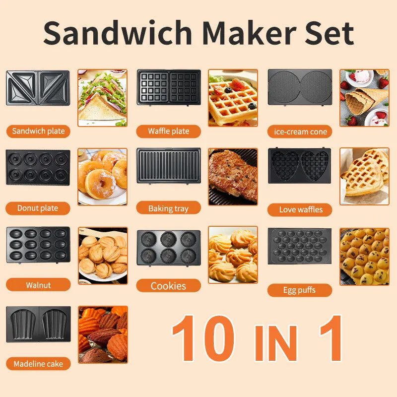 220/110V Household Appliances  – обзор и цена Breakfast Sandwich Maker