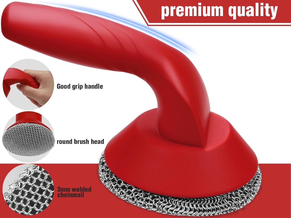 Cast Iron Cleaner Scrubber wit – обзор и цена Cast Iron Skillet