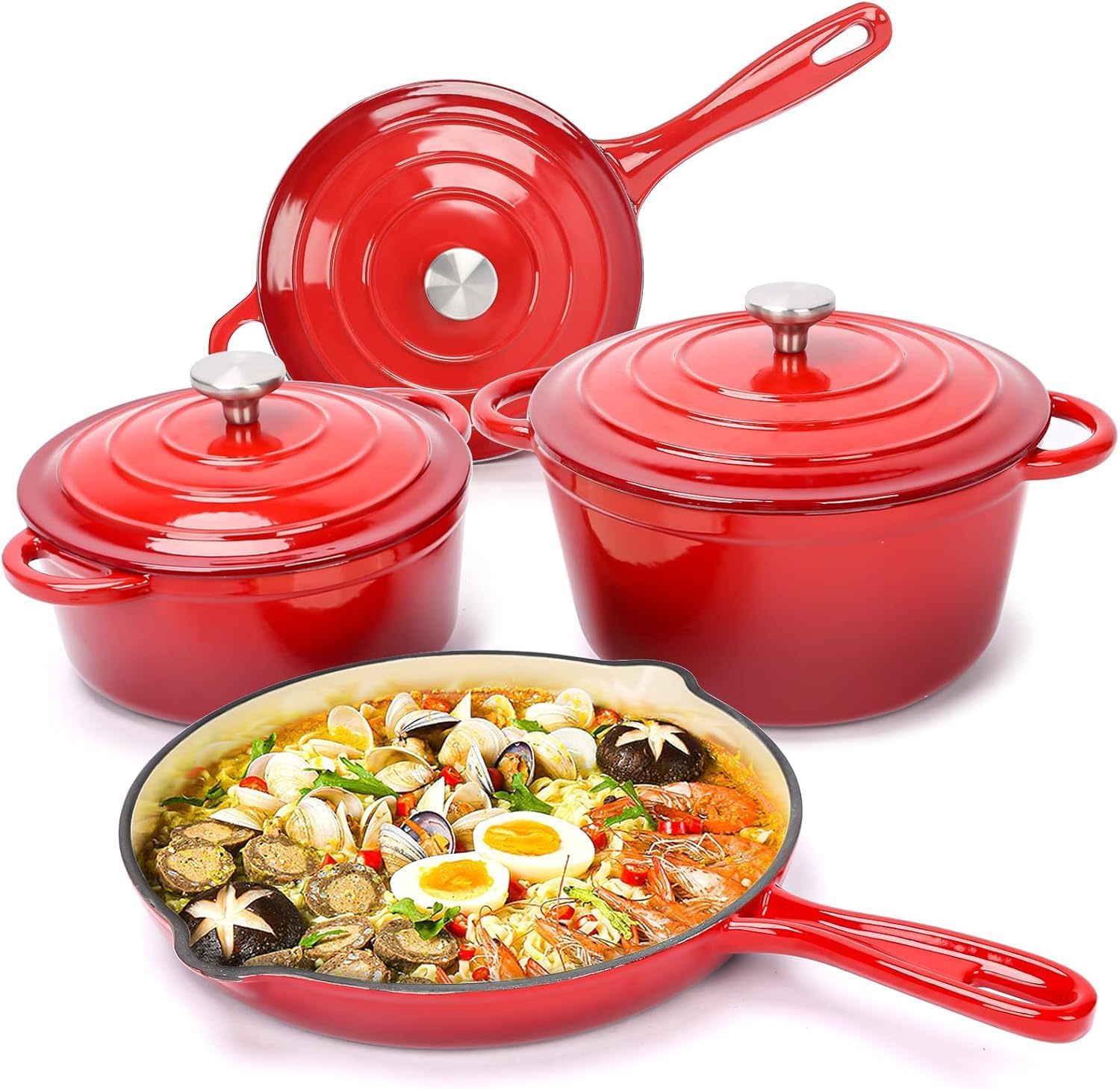 Enameled Cast Iron Cookware Se – обзор и цена Cast Iron Skillet