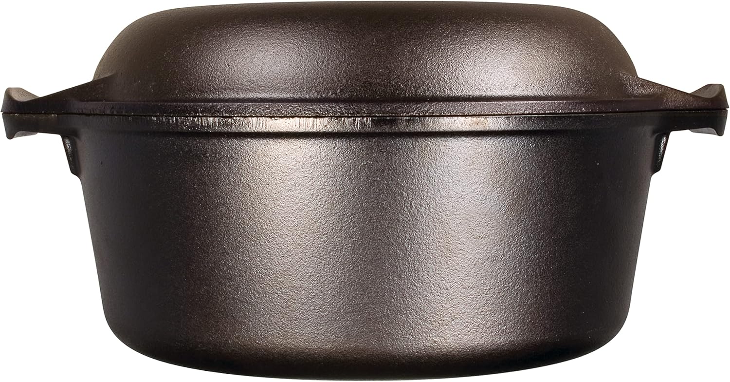 5QT Cast Iron Double Dutch Ove – обзор и цена Cast Iron Skillet