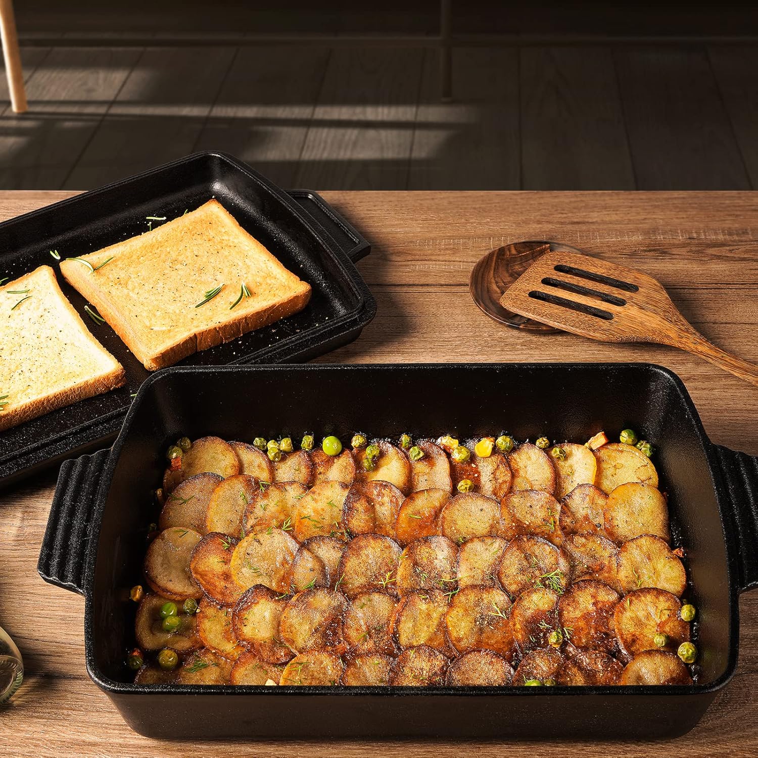 2-in-1 Pre-Seasoned Cast Iron  – обзор и цена Cast Iron Skillet