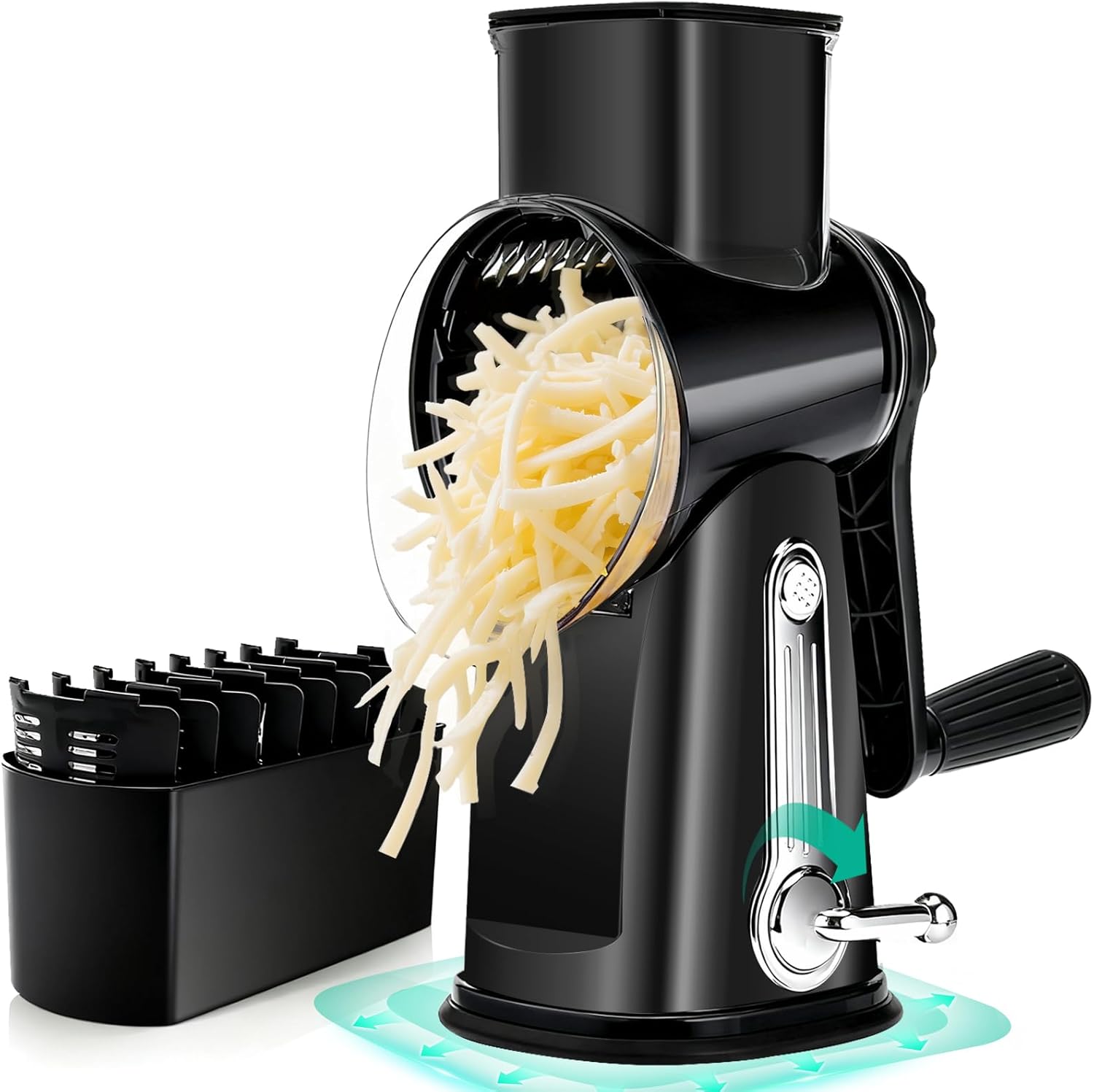Rotary Cheese Grater with 5 Bl – обзор и цена Kitchen Gadgets Useful