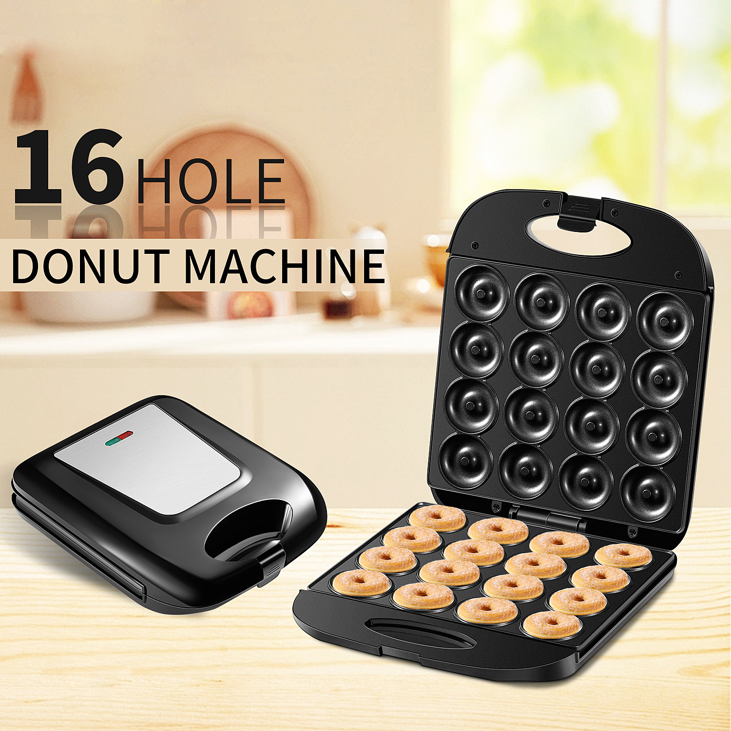 Large 16-Hole Donut Maker Hous – обзор и цена Breakfast Sandwich Maker