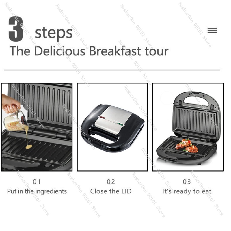 110v 8-in-1 sandwich, donut, w – обзор и цена Breakfast Sandwich Maker